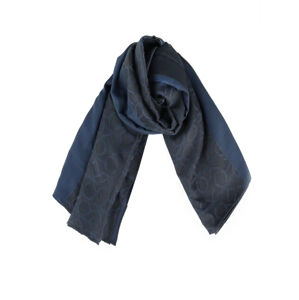 Calvin Klein dámský tmavě modrý šátek se vzorem - OS (001)
